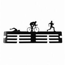 Triathlon Homme - Présentoir à médailles en acrylique - Cadeau surprise