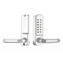 Intelligent password lock, 142mmx42mm, door lock, mechanical combination password, new type of fireproof keyboard, door lock, silver second-generatio