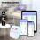 Mini thermische printer, Bluetooth labelprinter, draagbare labelprinter, mini printer compatibel met Android en iOS, printbare foto's, lijsten, QR-co 2