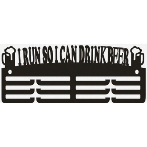 Soporte para medallas y premios - Corro para poder beber cerveza - Re