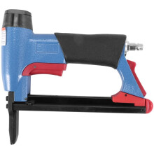 Long Mouth Pneumatic Air Stapler Nailer, Fine Code Nail Gun for Furniture and Car Interior, Rear Exhaust Design - Practical Choice