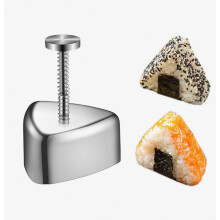 Sushi-Werkzeug, Reisbällchenform aus Edelstahl 304, japanische dreieckige Reisbällchen-Sushiform, DIY-Algenreis – Überraschungsgeschenk