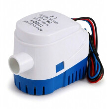 Pompe de cale automatique 12 V 1100 gph, submersible et silencieuse, compatible avec bateaux, étang