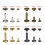 Kit de 240 remaches de cuero de doble tapa con kit de herramientas de 3