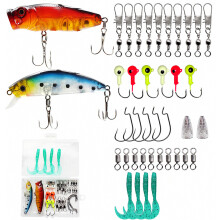 40-teiliges Angelköder-Set (inkl. Spinnerbaits, Gummiköder, Jigs) – Überraschungsgeschenk