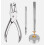 Kit de 240 remaches de cuero de doble tapa con kit de herramientas de 5