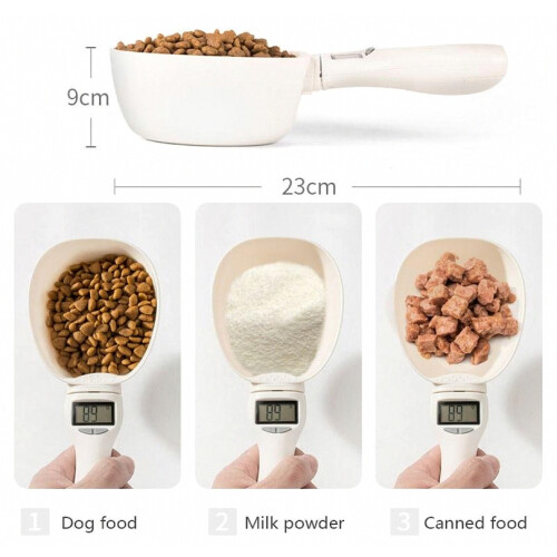 Cuchara medidora para perros con pantalla, cuchara medidora para perr 1