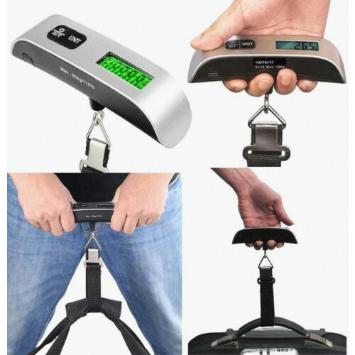 Balanza para equipaje, báscula digital portátil compatible con maleta 1