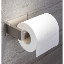 Moderner, mattsilberner Wand-Toilettenpapierhalter – Überraschungsgeschenk