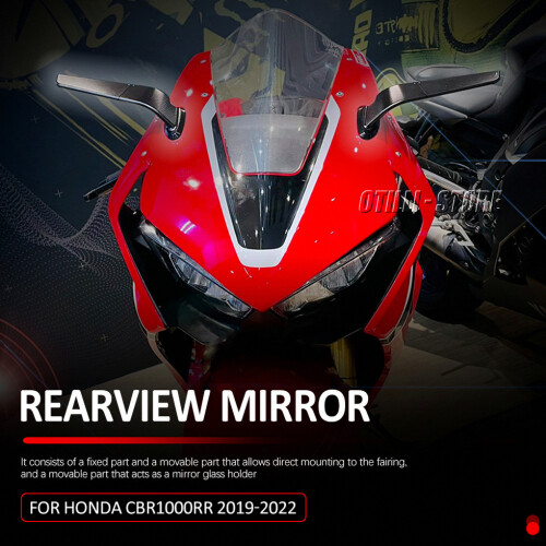 Ag luí leis an scáthán cúil uiscedhíonach sciathán gaoithe seasta modhnaithe do ghluaisrothar Honda 2