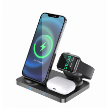 3-in-1 Schnellladestation für kabelloses Laden, kompatibel mit Apple iPhone – Überraschungsgeschenk