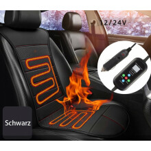 1 paire (2 places) de coussins chauffants pour siège auto 12V / 24V - Housse chauffante pour siège