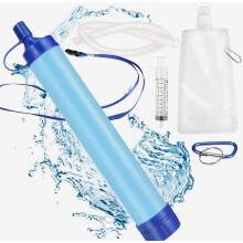 Paille filtrante personnelle, purificateur d'eau portable pour la survie, réutilisable, idéal pour