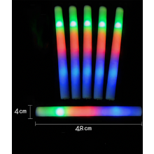 Lot de 6 bâtonnets lumineux en mousse LED, éponge fluorescente, grand format, pour concerts - Cadea