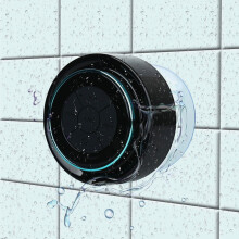 Altoparlante Bluetooth per doccia, Haissky Altoparlante portatile impermeabile per doccia con ventosa e microfono integrato Altoparlante perfetto com