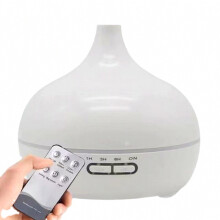 Diffuseur d'huiles essentielles 300 ml avec finition bois clair et foncé - Cadeau surprise