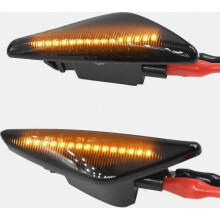2Pcs Dynamic Smoke LED Side Marker Turn Signal Light Compatible With BMW X5 E70 X6 E71 E72 X3 F25_Surprise Gift