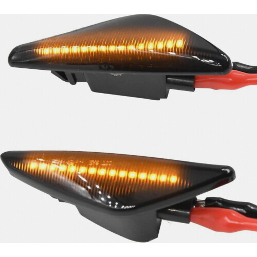 2 luces LED dinámicas de posición lateral con intermitente, compatibl
