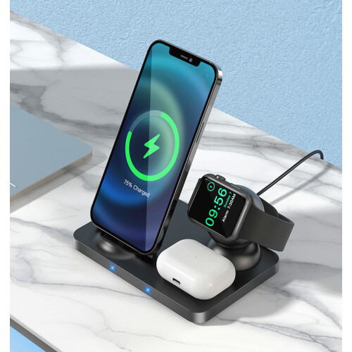 3-in-1 Fast Wireless Charging Dock Compatible Apple iPhone_Surprise Gift 1