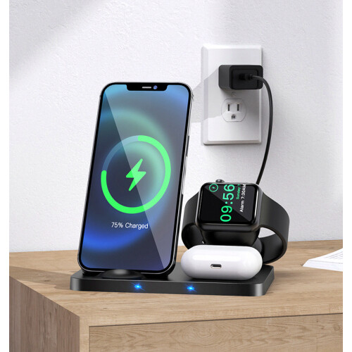 3-in-1 Fast Wireless Charging Dock Compatible Apple iPhone_Surprise Gift 2