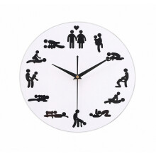 Horloge murale à motifs érotiques, miroir acrylique, compatible homme - Cadeau surprise