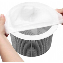 Panier de skimmer filtrant, lot de 20 chaussettes filtrantes compatibles pour skimmer de piscine -