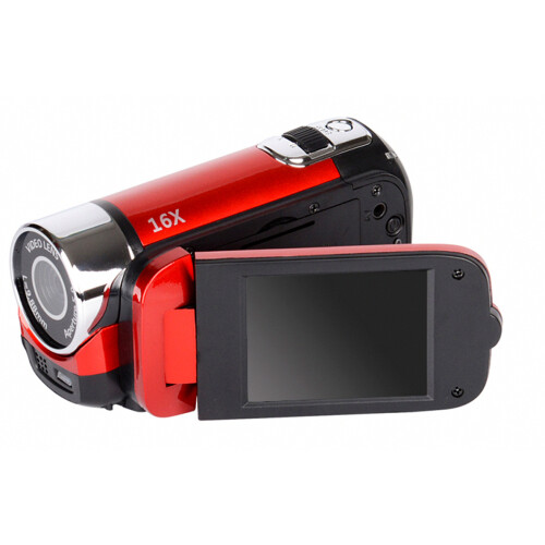 Videocámara profesional digital HD 720p de 2,7 pulgadas, 16 MP, ABS, 1