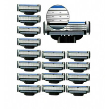 16 compatibele Mach 3-bladen (minder stalen bladen) als vervanging_Verrassingscadeau
