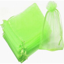 100 grape bundle protective bags, size: 10 x 12 cm, color: green, with ropes, fully protected against wasps and birds, material: organza_Surprise Gif