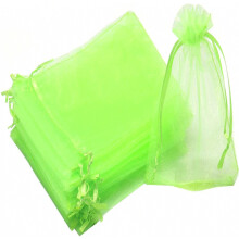 100 grape bundle protective bags, size: 20 x 30 cm, color: green, with ropes, fully protected against wasps and birds, material: organza_Surprise Gif
