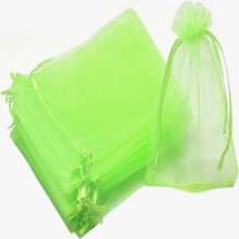 100 grape bundle protective bags, size: 17 x 23 cm, color: green, with ropes, fully protected against wasps and birds, material: organza_Surprise Gif