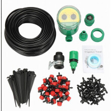 Kit d'irrigation réglable, système d'irrigation goutte à goutte réglable de 25 à 30 m, arroseur aut