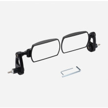 Espejo retrovisor compatible con motocicleta, ajustable 360, con man