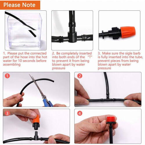 40m+10m Drip Irrigation Kit, Adjustable Irrigation Kit, Irrigation System, Micro Irrigation Kit Compatible Automatic Irrigation System Installed In G 2