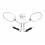 Motorcycle Rearview Mirror Reflector Compatible With Harley Vrscf Modified Electroplating Silver With Led Lights_Surprise Gift 1