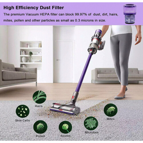 3 τεμάχια πλενόμενο φίλτρο Hepa συμβατό με Dyson 2