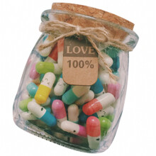 Lettre capsule pour la Saint-Valentin, message dans une bouteille, lettre d'amour, cadeau surprise