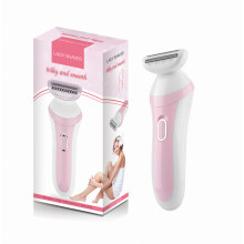 Women's electric shaver, 2-in-1 women's electric shaver, suitable compatible leg and underarm hair removal, rechargeable bikini trimmer, cordless and