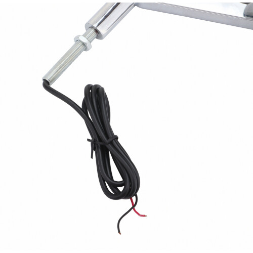 Motorcycle Rearview Mirror Reflector Compatible With Harley Vrscf Modified Electroplating Silver With Led Lights_Surprise Gift 1