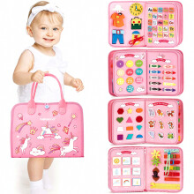New Felt Busy Board Early Childhood Education Toy Book Children's Education Dress Learning Board_Surprise Gift