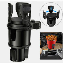 Porte-gobelet multifonctionnel pour voiture 2 en 1, support de boisson à fixer dans le véhicule, ex