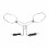 Motorcycle Rearview Mirror Reflector Compatible With Harley Vrscf Modified Electroplating Silver With Led Lights_Surprise Gift 5