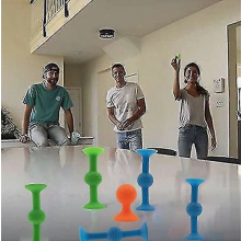 22pcs Pop Sucker Toys, Silicone Target Darts Toy Set, Suction Cup Darts Games (beangle)_Surprise Gift