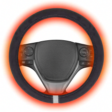 Coprivolante riscaldato Newway 12V con design anti-groviglio, scaldamani per auto, 15 pollici, regalo a sorpresa.