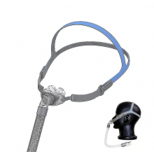 BMC P2 neuskussentjes CPAP-masker met hoofdband en maskerclips, geschikt voor gebruik bij snurken en slaapapneu_verrassingscadeau