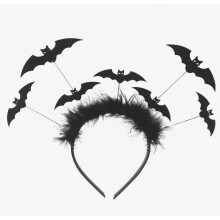 Halloween-Fledermaus-Haarreif, Feder-Haarreif, geeignet für Kinder, Cosplay-geeignet – Überraschungsgeschenk