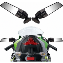 Newway Ylfdc Motorcycle Rear View Mirrors Wind Wing Adjustable Rotating Side Mirrors Compatible With Ninja 400 Ninja 650 Zx6r Zx-636 Zx10r 2018_Surpr