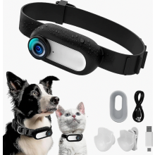 HD 1080p Hunde-Tracker-Halsband, Katzenhalsbänder ohne WLAN-Anschluss, Sport-/Action-Kamera mit Videoaufzeichnung, Mini-Überraschungsgeschenk