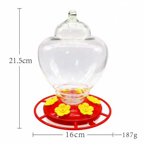 Comedero para colibríes, 1 unidad, de plástico, colgante, automático, 1