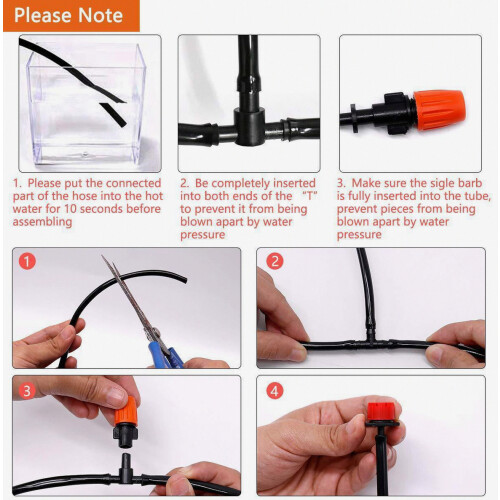 40m+10m Drip Irrigation Kit, Adjustable Irrigation Kit, Irrigation System, Micro Irrigation Kit Compatible Automatic Irrigation System Installed In G 2
